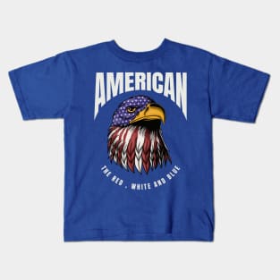 American the Red, White and Blue Kids T-Shirt